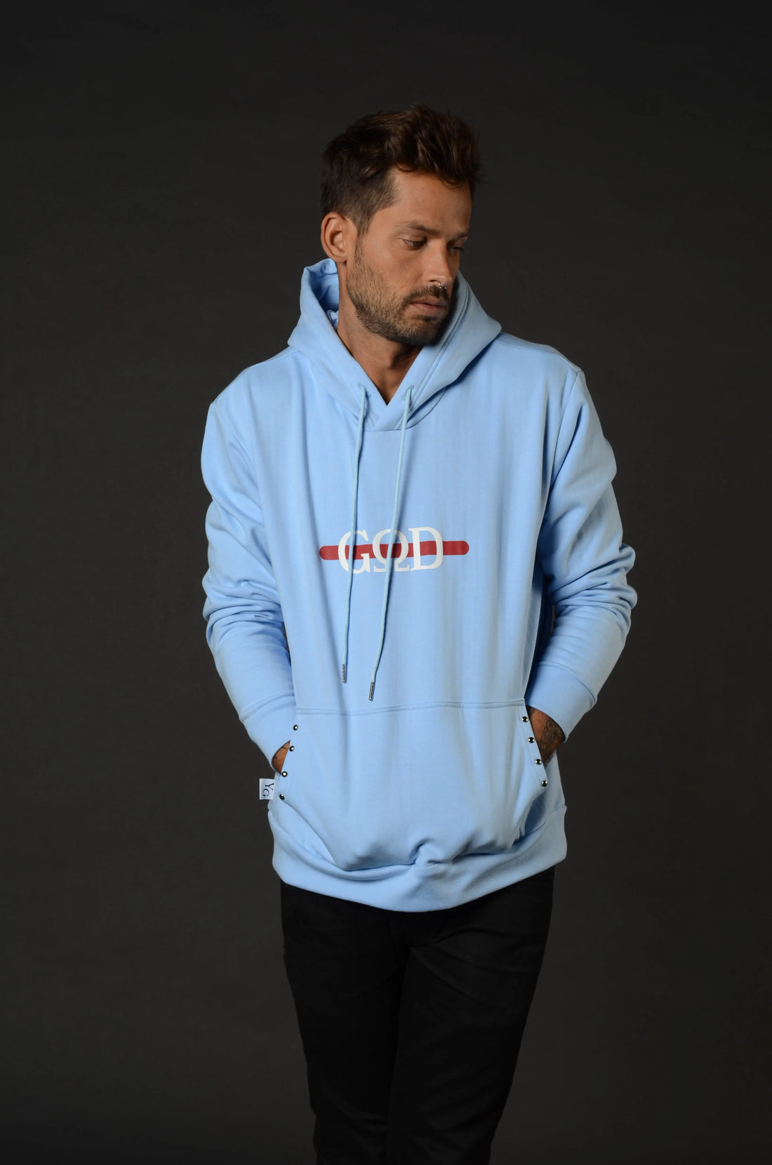 Hoodie azul cielo &quot;Love Angel&quot; Young God Mexico