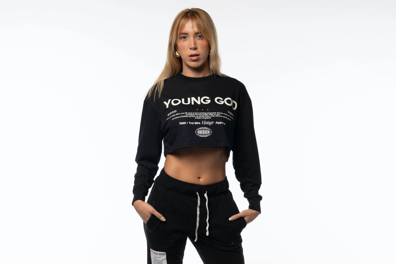 Crop top manga larga YG Young God Mexico