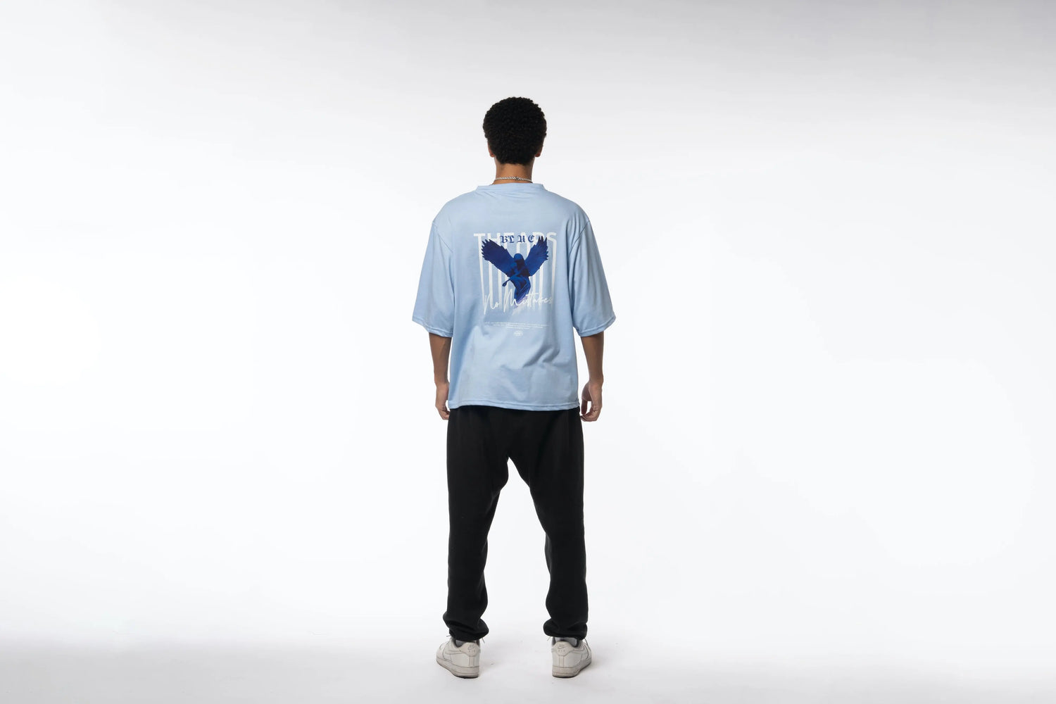 Playera Azul Angel Young God Mexico