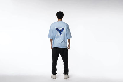 Playera Azul Angel Young God Mexico