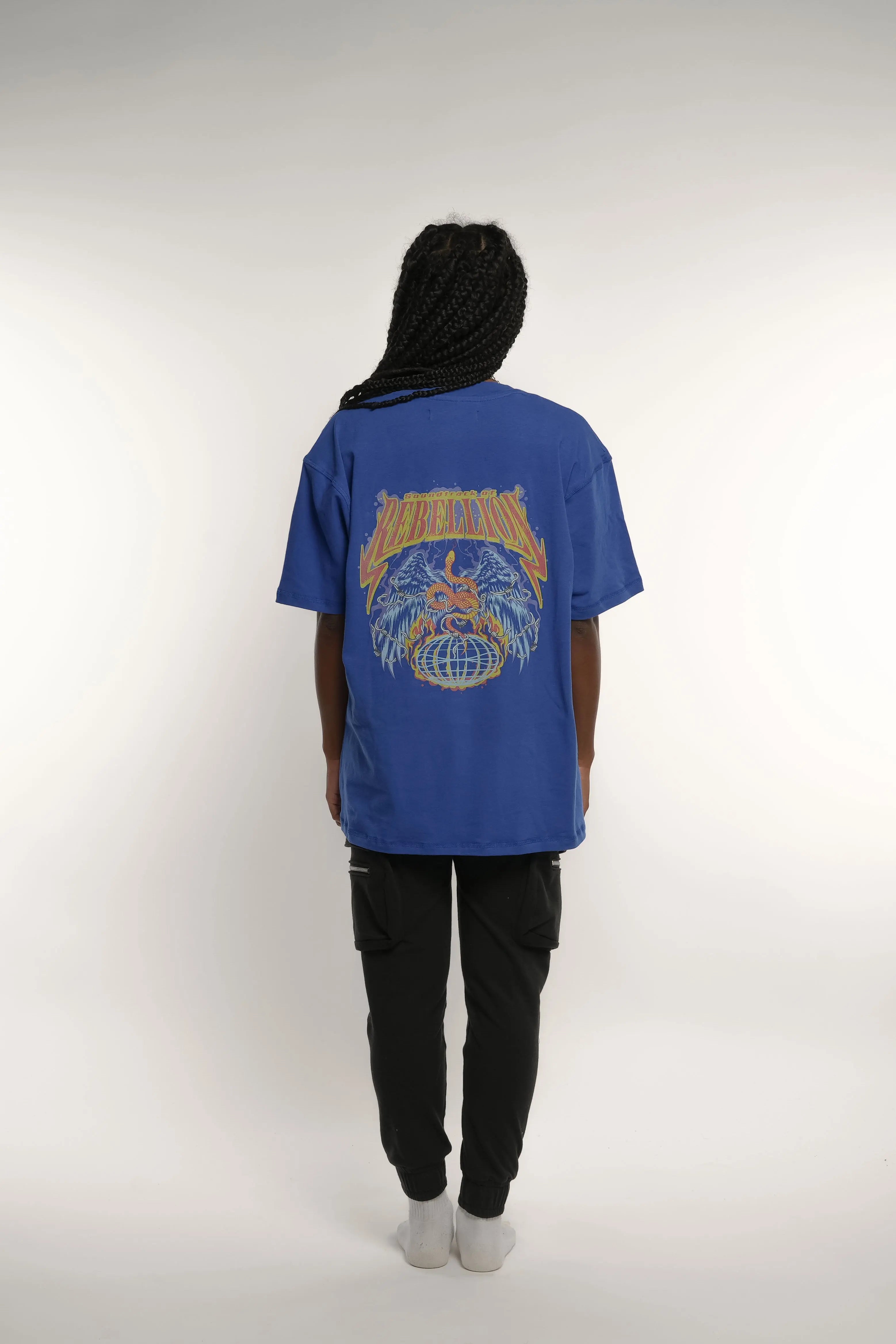 Playera Azul Rebellion Young God Mexico