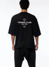 Playera negra "Tennis Club" Young God Mexico