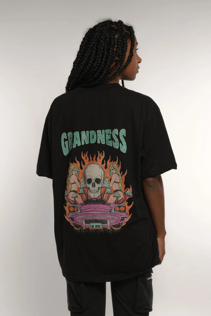 Playera negra grandness Young God Mexico